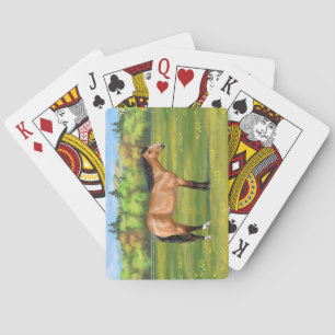 Buckskin Dun Quarter Horse Spielkarten