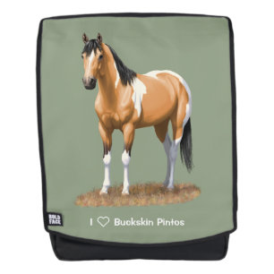 Buckskin Pinto Dun Paint Horse Staillion Rucksack