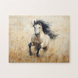 Buckskin Stallion galoppierend
