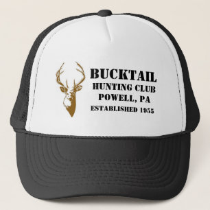 Bucktail Jagd-Verein-Hut \ gedruckt Truckerkappe