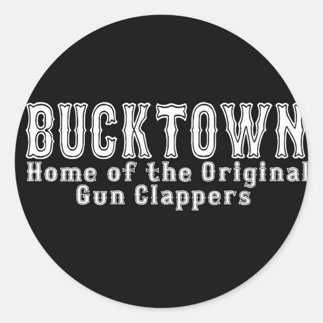 Bucktown Brooklyn Runder Aufkleber (Vorderseite)