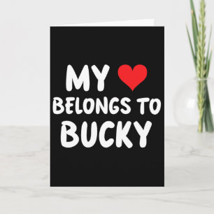 Bucky - Mein Herz gehört Bucky - Liebe Karte