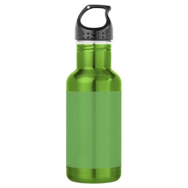 Bud green (Vollfarbe) Edelstahlflasche (Vorderseite)