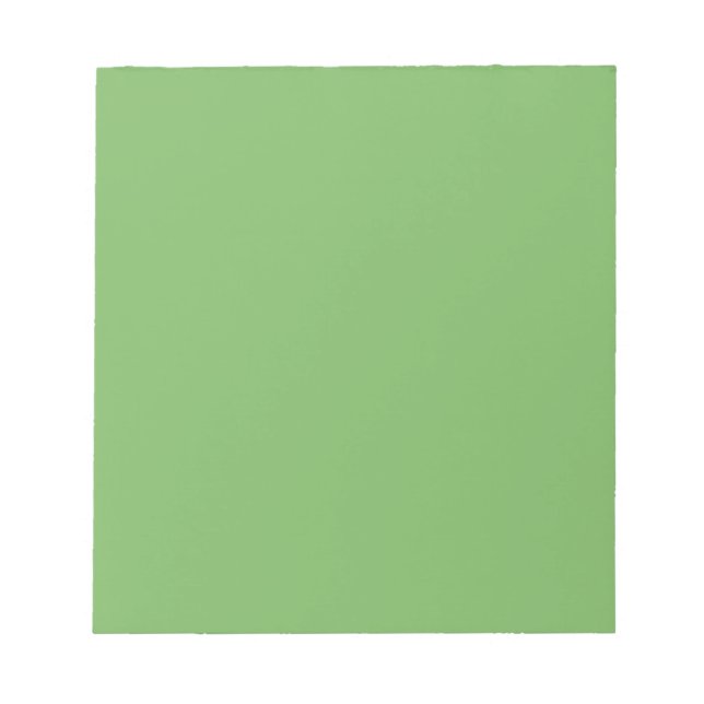 Bud green (Vollfarbe) Notizblock (Vorderseite)