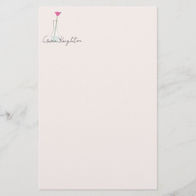 Bud Vase Briefpapier (Vorderseite)