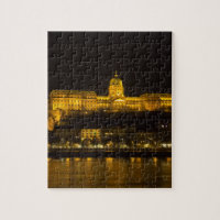 Buda Castle Ungarn Budapest in der Nacht