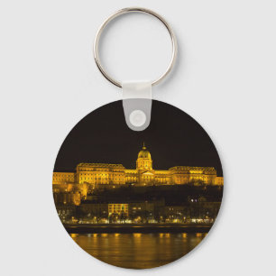 Buda Castle Ungarn Budapest in der Nacht Schlüsselanhänger