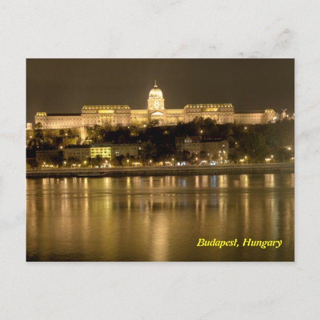 buda Schloss in Budapest, Ungarn Postkarte (Vorderseite)