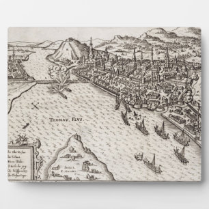 Buda und Pest 1602 von den Christen belagert, Fotoplatte