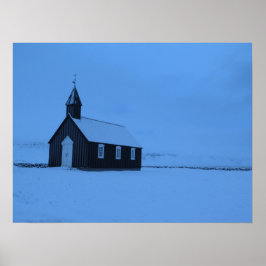 Búðakirkja Island Poster