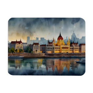 Budapest Aquarellkunst Magnet