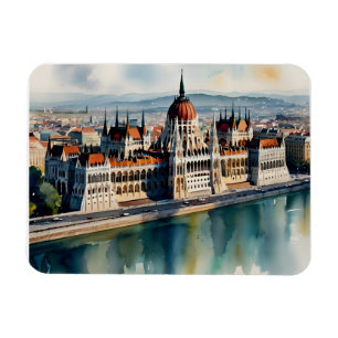Budapest Aquarellkunst Magnet