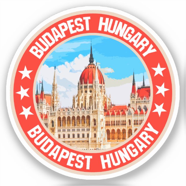 Budapest Aufkleber (Vorderseite)