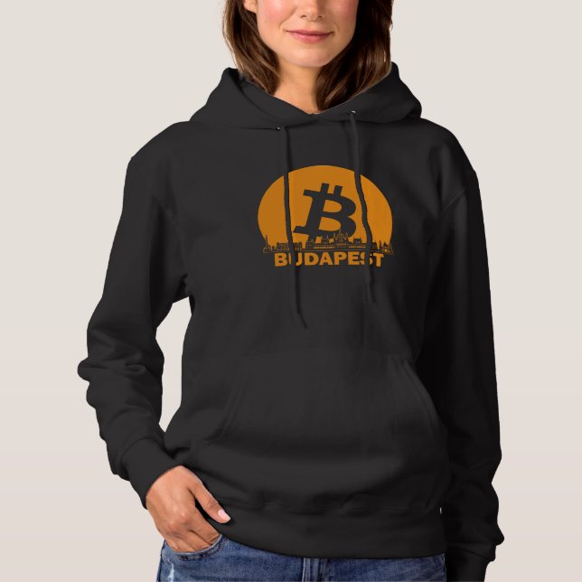 Budapest Bitcoin Maximalist  Bitcoin Budapest Skyl Hoodie (Vorderseite)