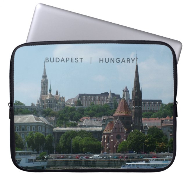 Budapest custom text laptop sleeves 2 (Vorderseite)