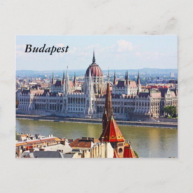 Budapest, das Gebäude des Parlaments, Budapest Postkarte (Vorderseite)