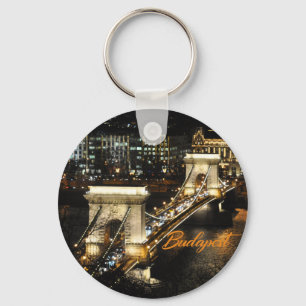 Budapest, die Kettenbrücke vom Buda Schloss Schlüsselanhänger