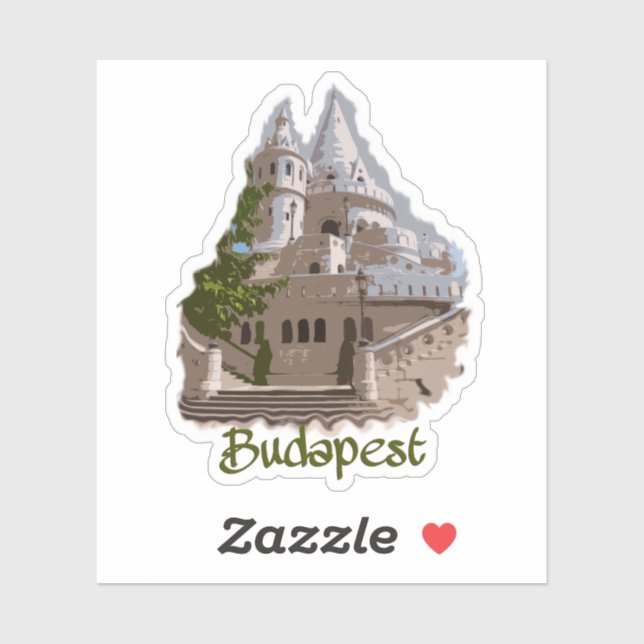 Budapest: Fischerbastei Aufkleber (Blatt)