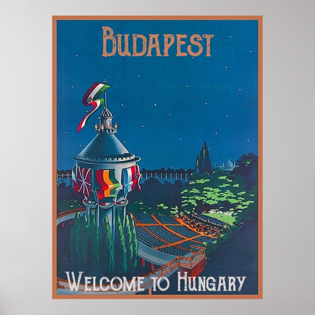 Budapest, Fischereibastion, Ungarn Poster (Vorne)