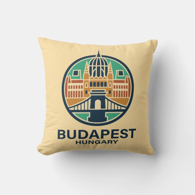 Budapest Hungary Europe Kissen (Vorderseite)