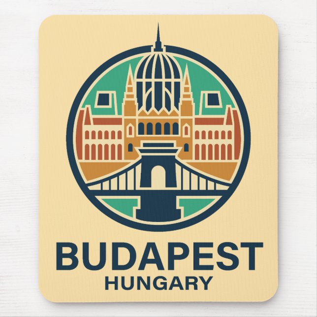 Budapest Hungary Europe Mousepad (Vorne)