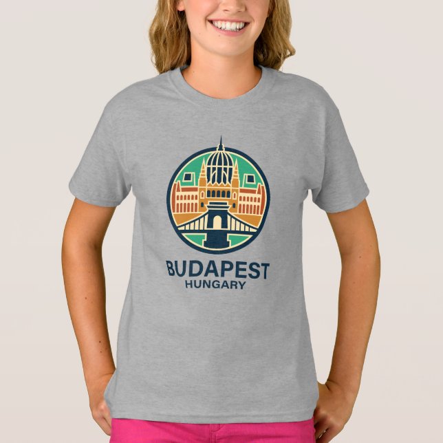 Budapest Hungary Europe T-Shirt (Vorderseite)