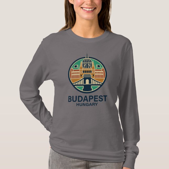 Budapest Hungary Europe T-Shirt (Vorderseite)