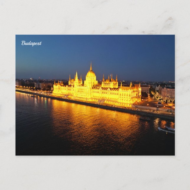 Budapest Hungary Postkarte (Vorderseite)