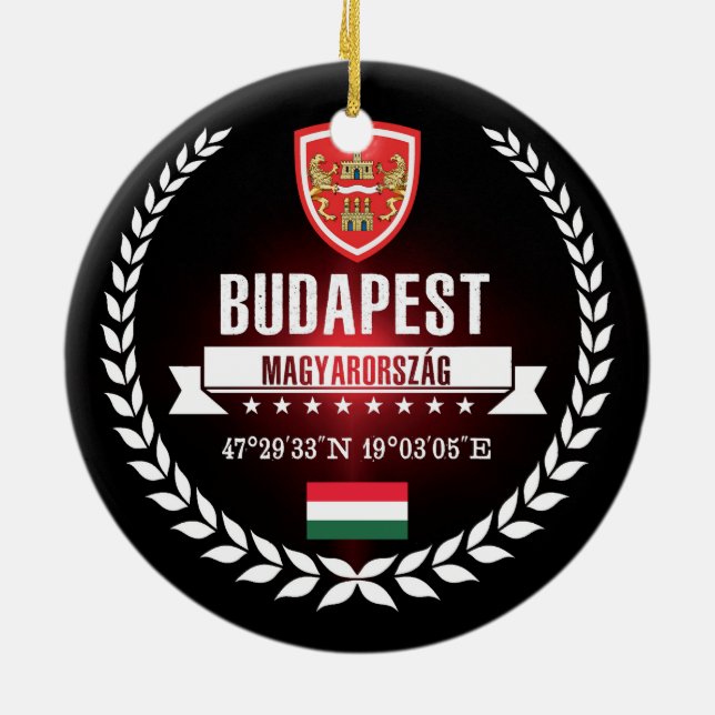 Budapest Keramik Ornament (Hinten)