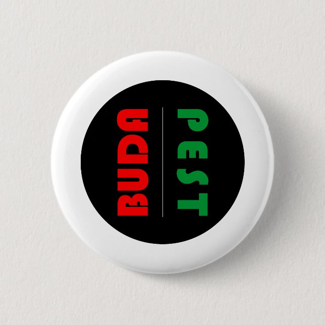 Budapest minimalist 01,- circle - button (Vorderseite)