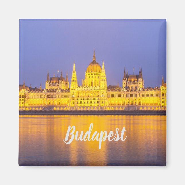Budapest Parlament Panorama Ungarn Urlaub Magnet (Vorne)