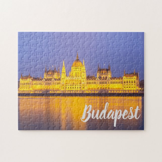 Budapest Parlament Ungarn - Nachtgeschenk (Horizontal)