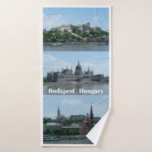Budapest Photographies serviette de bain en texte