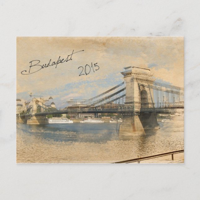 Budapest Postkarte (Vorderseite)