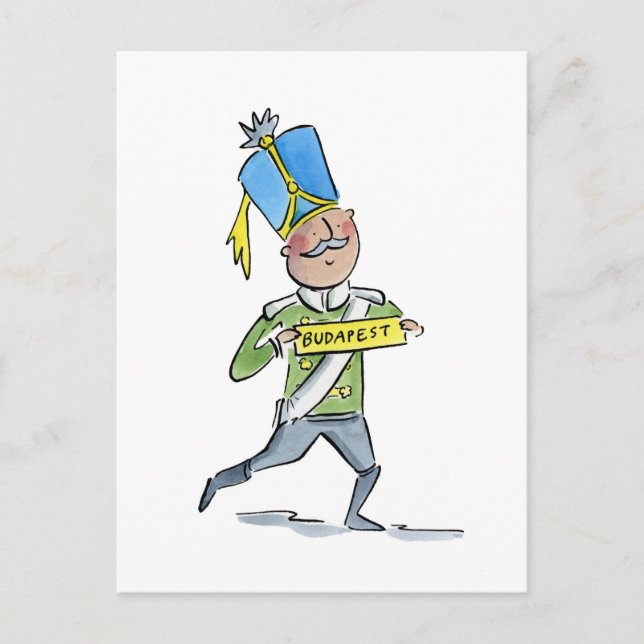 Budapest Postkarte (Vorderseite)