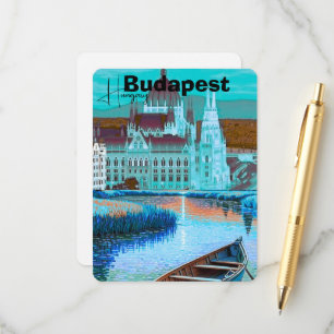 Budapest Reise Postkarten Kunst, Ungarn Reise Post
