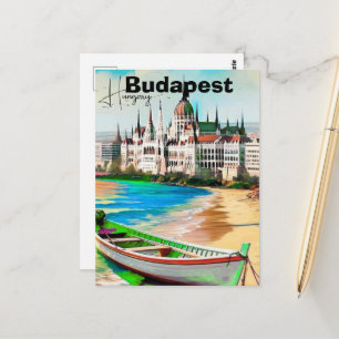 Budapest Reise Postkarten Kunst, Ungarn Reise Post