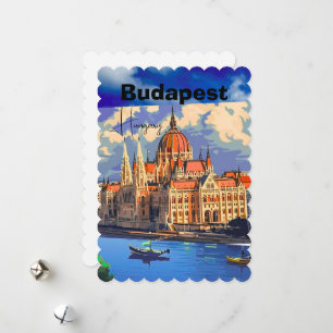Budapest Reise Postkarten Kunst, Ungarn Reise Post