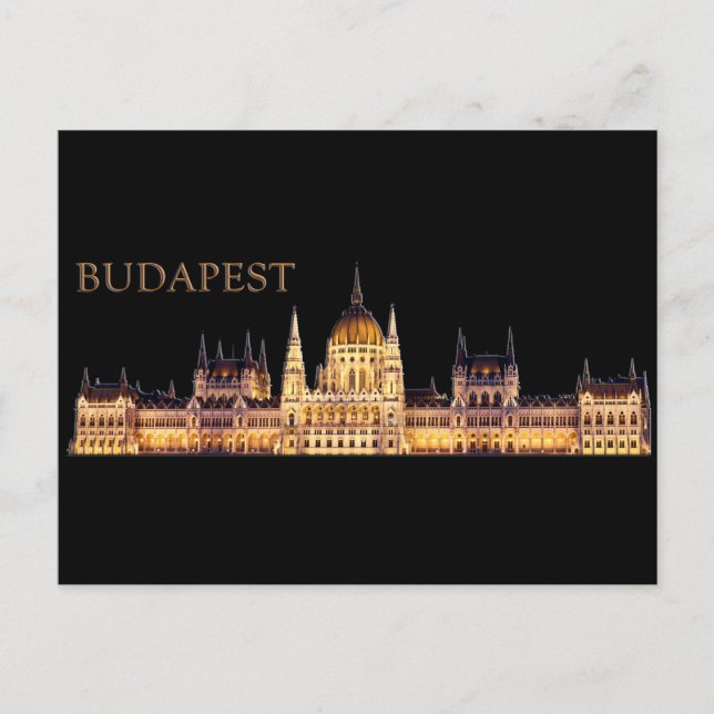 Budapest Reise Souvenir Postkarte (Vorderseite)