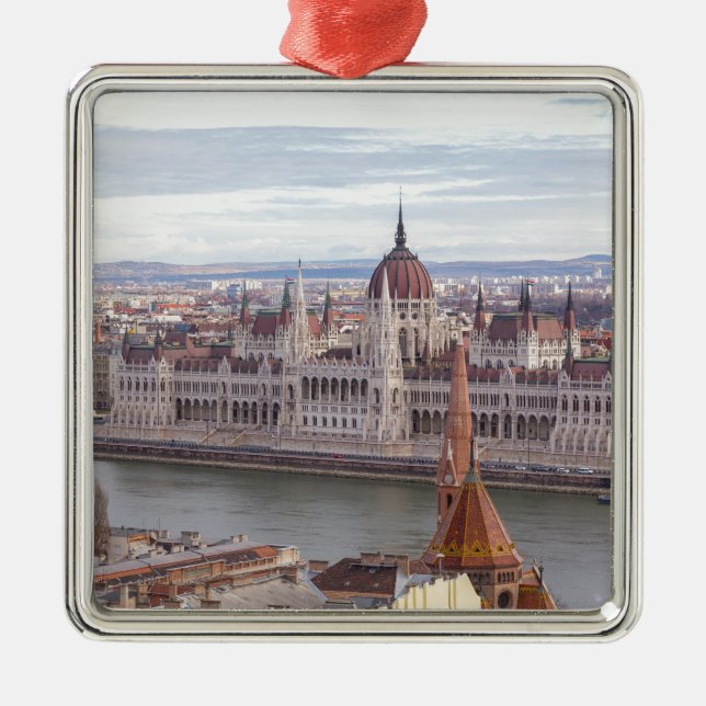 Budapest Silbernes Ornament (Vorne)