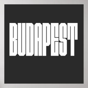 Budapest Stadtlogo Design Poster