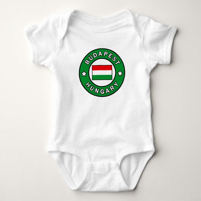Budapest Ungarn Baby Strampler (Vorderseite)