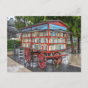 Budapest, Ungarn, Buchkarren Postkarte