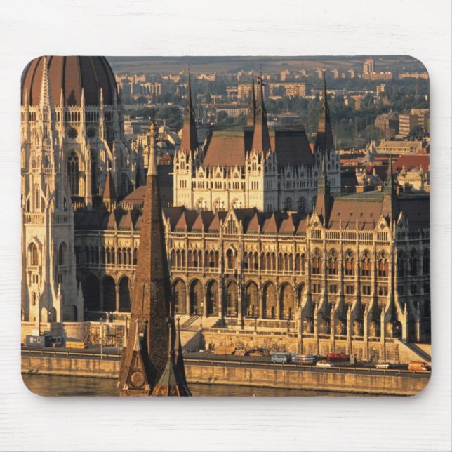 Budapest, Ungarn, Donau-Fluss, Parlament Mousepad (Vorne)