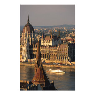 Budapest, Ungarn, Donau, Parlament Fotodruck