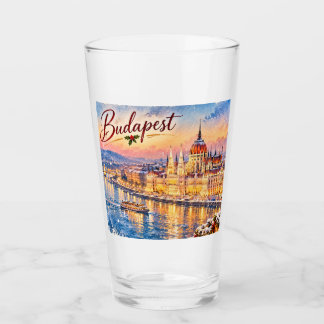 Budapest Ungarn Donau Parlament Weihnachten Glas