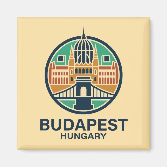 Budapest Ungarn Europa Magnet (Vorne)
