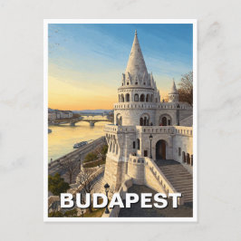 Budapest Ungarn Fisherman's Bastion Travel Postkarte