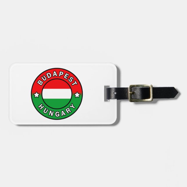 Budapest Ungarn Gepäckanhänger (Vorderseite horizontal)