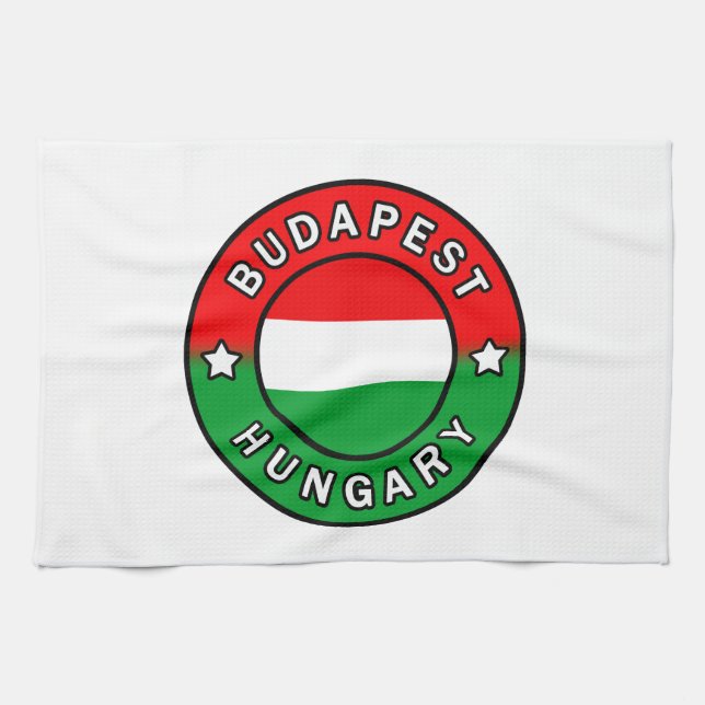 Budapest Ungarn Geschirrtuch (Horizontal)